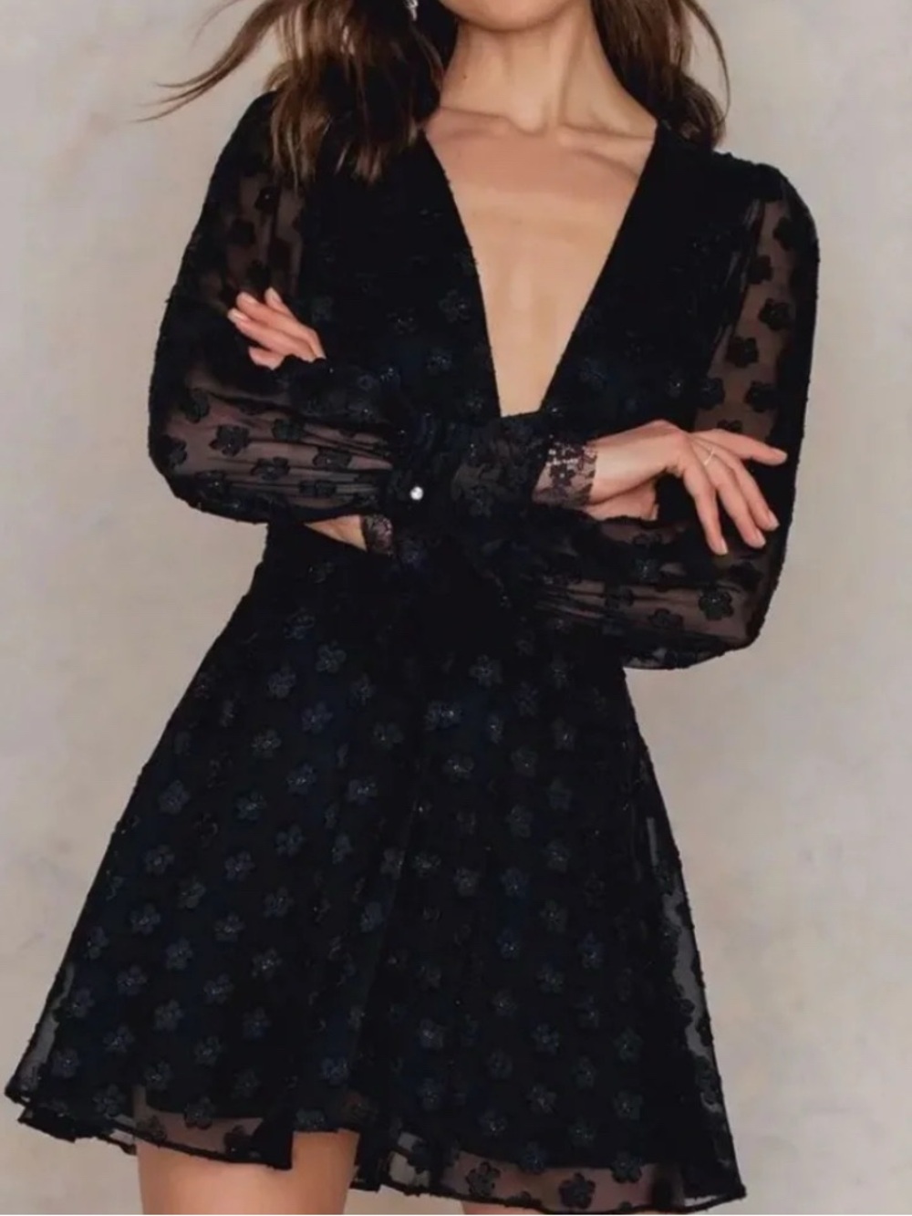 For Love & Lemons Modern Love daisy mini dress  sz M - Picture 4 of 10